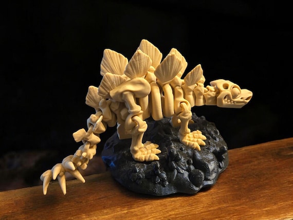 Skeleton Stegosaurus, dinosaur, 3d print, gift for a boy, Dinosaur party favor, Fidget for a child, birthday gift, toy, Dinosaur lover