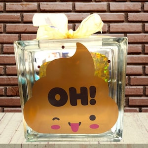 Swear Jar, Money bank, Adult Piggy Bank, Glass Bank, Poop Bank, Funny Poop Gift, Family gift,  Curse jar, Christmas gift, Coin jar, oh crap
