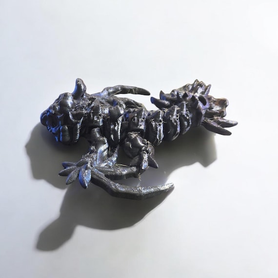 3d print, small dragon, Hollow wyvern,  glow in the dark, Halloween, scary, party favor, treasure box, gag gift, prank, tiny dragon