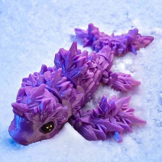 3d print, frostphin, gift for her, ice dolphin, child toy, birthday gift, mystical creature, Unicorn, fantasy toy, sea animal, Ice Queen