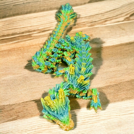 3d print, dragon, Bamboo Dragon, Plant lover, Tree, for him, for her, birthday gift, Easter, fidget, child toy, figurine, Glow in the dark