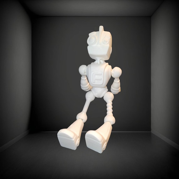 3d print robot,  Fokobot, robot for kids, child toy for a birthday gift, classroom treasure box item, glow in the dark fidget for a child