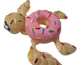 3D Printed Turtle: Donut, Dessert, Snack, Fidget Toy