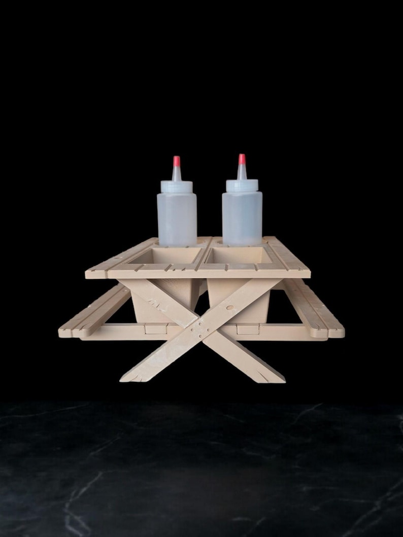 Platic Table Condiments 3D Printed Picnic Table Condiment Holder: BBQ Party Decor - Etsy