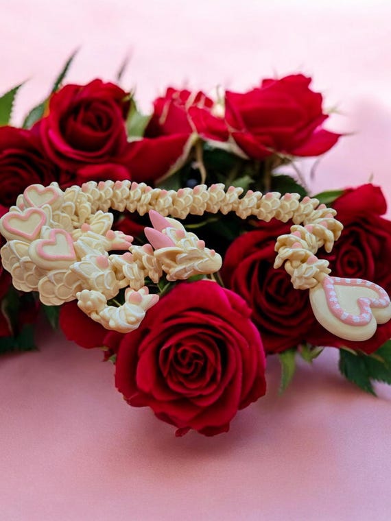 3d print, Heart dragon, Sugar Cookie, articulated, Love, Valentines Day, Anniversary, Wedding, Cookies
