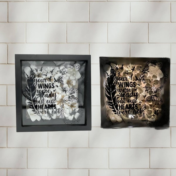 Shadow Box Memorial Etsy