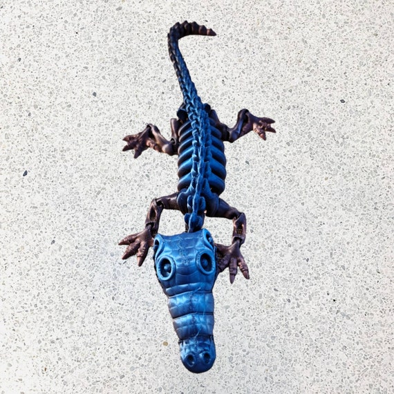 3d print, Crocodile fidget toy for a boy, birthday toy for a child, glow in the dark crocodile, kid Birthday Party favors, animal toy