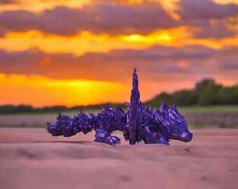3D Printed Baby Phoenix Dragon: Articulated Fantasy Figurine