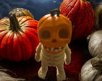 3D Print Articulated Pumpkin Head Skeleton Figurine