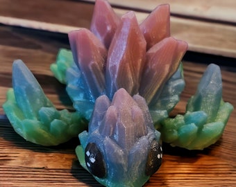 3D Printed Gem Turtle: Articulated Fidget Toy, Birthday Gift