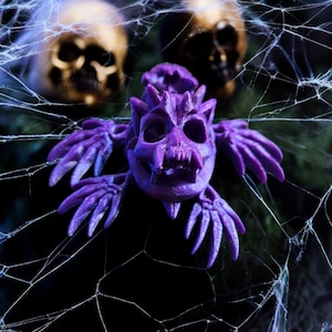 3D Printed Skull Turtle: Halloween Fidget Toy, Gothic Reptile Decor