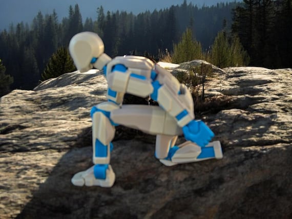Action Figure, 11 inch Dummy 13, 3d print, Multijointed, Movie prop, Posable Robot, Droid, Mannequin, Child Toy, Birthday gift, Christmas