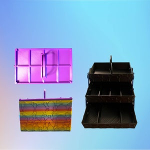 3d print, storage box, desk, toolbox, tool caddy, gift for her, jewelry box, gift for mom, desk organizer, teen caboodle, birthday gift