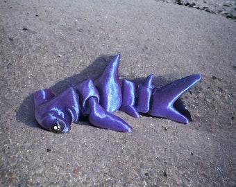 3D Printed Hammerhead Shark Fidget Toy: Ocean Lover Gift