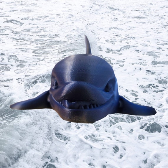 Orca whale, 3d print, fidget, Easter basket, birthday gift, child toy, christmas, glow in the dark, stocking stuffer, sea animal, ocean