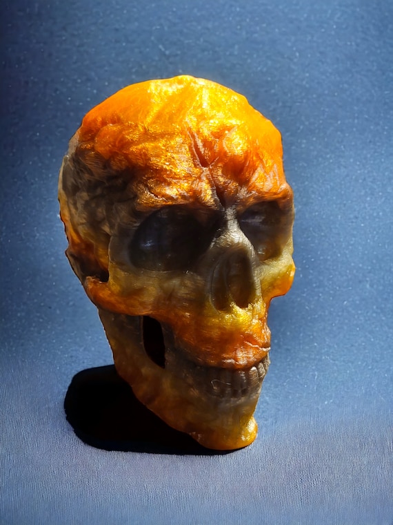 3d print, Skull, Day of the dead, Halloween, glow in the dark skulll, gothic, Halloween party decorations, party favor, scary decorations