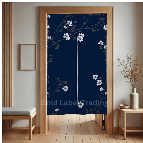 Noren Curtain, Katsushika Hokusai, Japanese Noren, Door Curtain