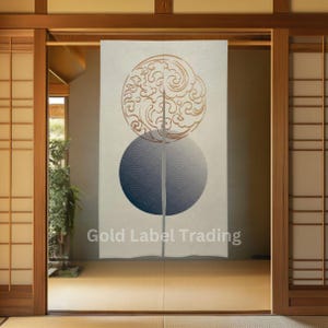 Japanese Noren, Japanese Door Curtain, Japanese Pattern Hemp Curtain, Japanese lucky curtain, Door Curtain, Room Divider