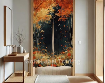 Japanischer Herbstwald Noren-Vorhang, Eingangstürdekoration
