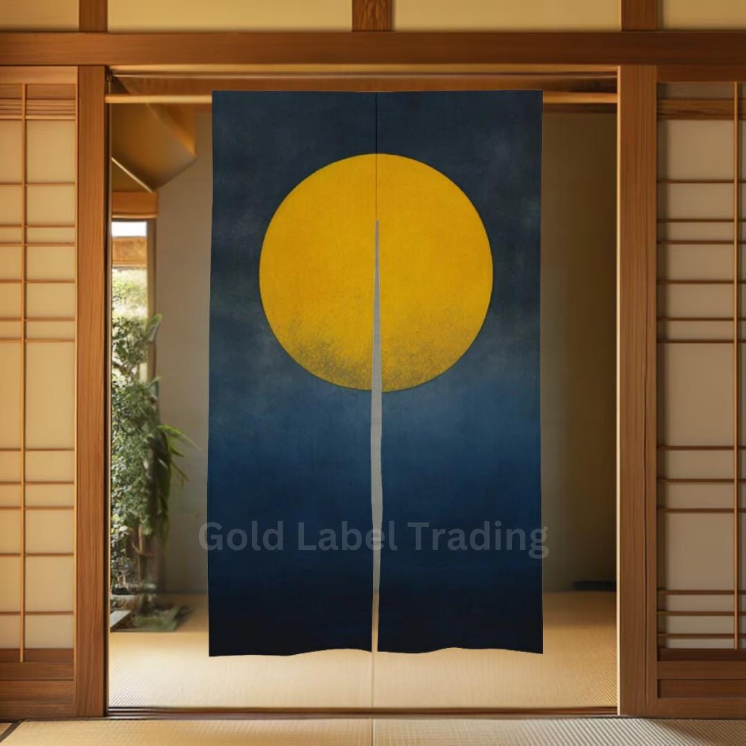 のれん　満月 楽天市場】麻のれん 満月の通販