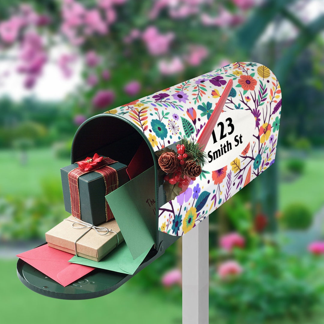 Custom Mailbox Cover, Christmas Theme Custom Personalized
