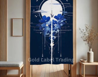 Noren Curtain, Katsushika Hokusai, Japanese Noren, Door Curtain