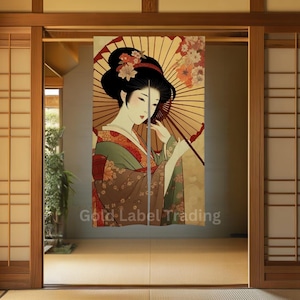 Japanese Noren, Japanese Kimono Door Curtain,  Japanese Pattern Hemp Curtain, Kimono decoration, Doorway Curtain, kimono noren, Room Divider