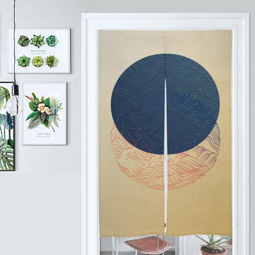 Japanese Noren Japanese Door Curtain Japanese Pattern Hemp Etsy