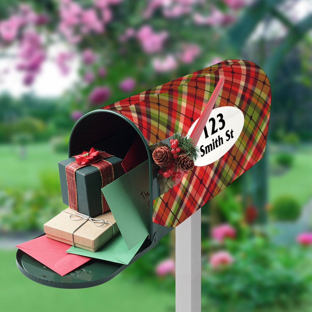 Custom Address Mailbox Covers Christmas Theme Custom