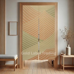 Japanese Noren, Japanese Door Curtain, Japan Mountain Wave Curtain, Japanese Wave curtain, Door Curtain, The Great Wave Curtain