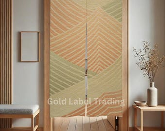 Japanese Noren, Japanese Door Curtain, Japan Mountain Wave Curtain, Japanese Wave curtain, Door Curtain, The Great Wave Curtain