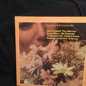 The Great Folk Country, 60&#39;s, LP Record Album, 12&quot; Vinyl, 33 RPM