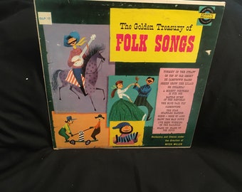 The Fireside Treasury Of Folk Songs, 60's, LP Record Album, 12" Vinyl, 33 RPM