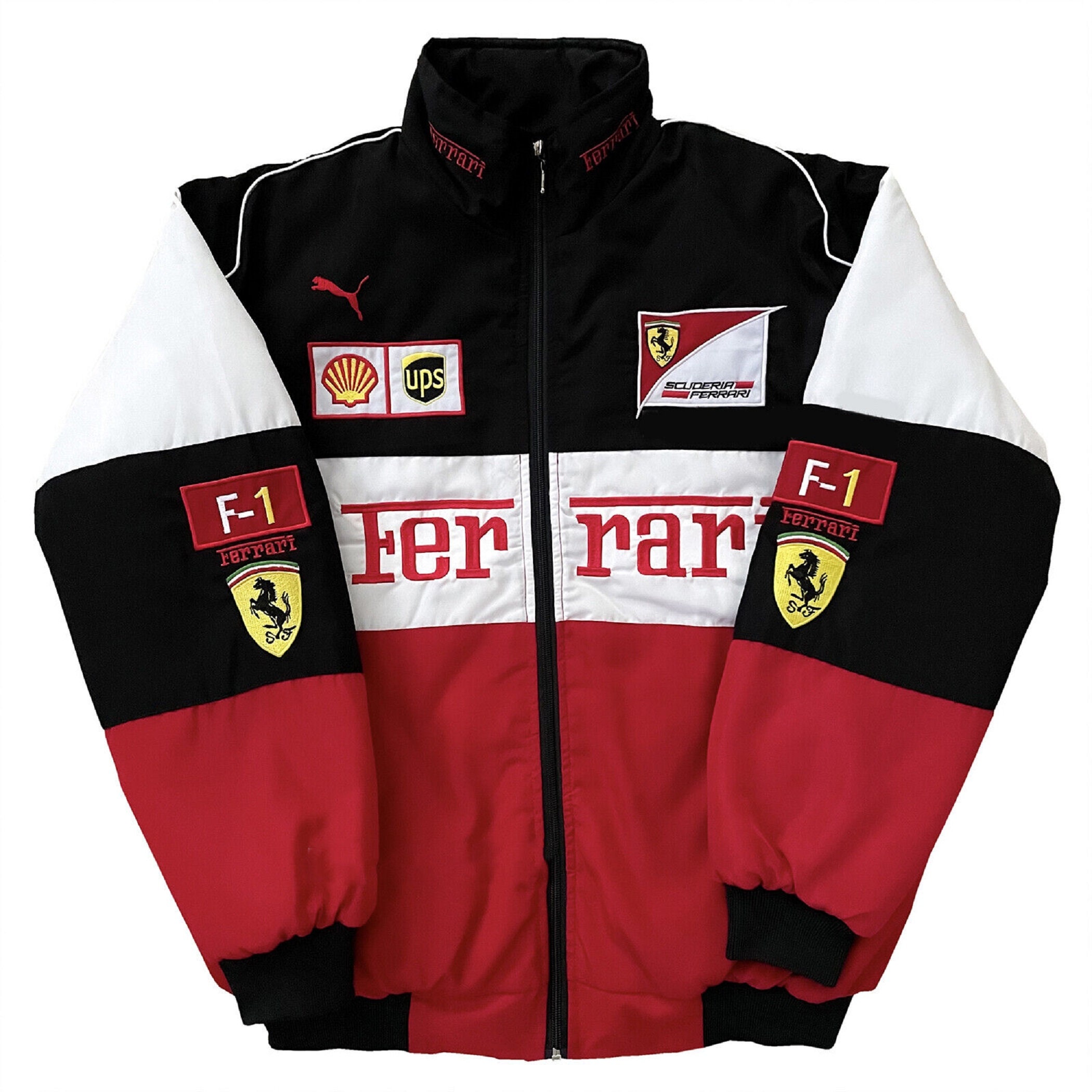 Y2k Oversized Racing Jacket F1 Streetwear Jacket Ferrari - Etsy