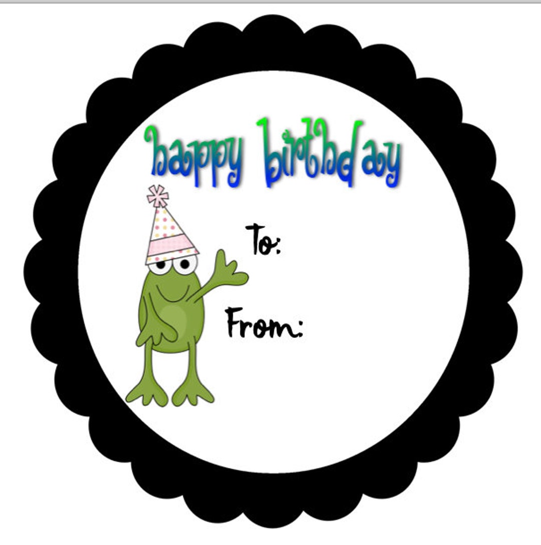 Happy Birthday Gift Tags Printable Birthday Gift Tags Etsy