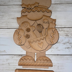 Baking gnome, standing, shelf sitter, gnomes, DIY
