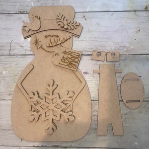 Snowman, shelf sitter, DIY