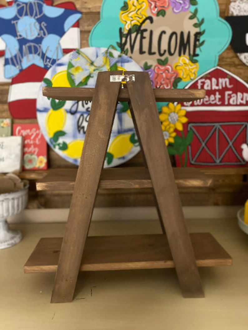 Ladder Tiered Tray Ladder DIY Home Decor Decorate Trays Etsy