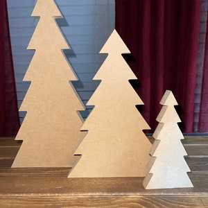 Chunky trees, Christmas trees, Shelf Sitter, Standing, DIY