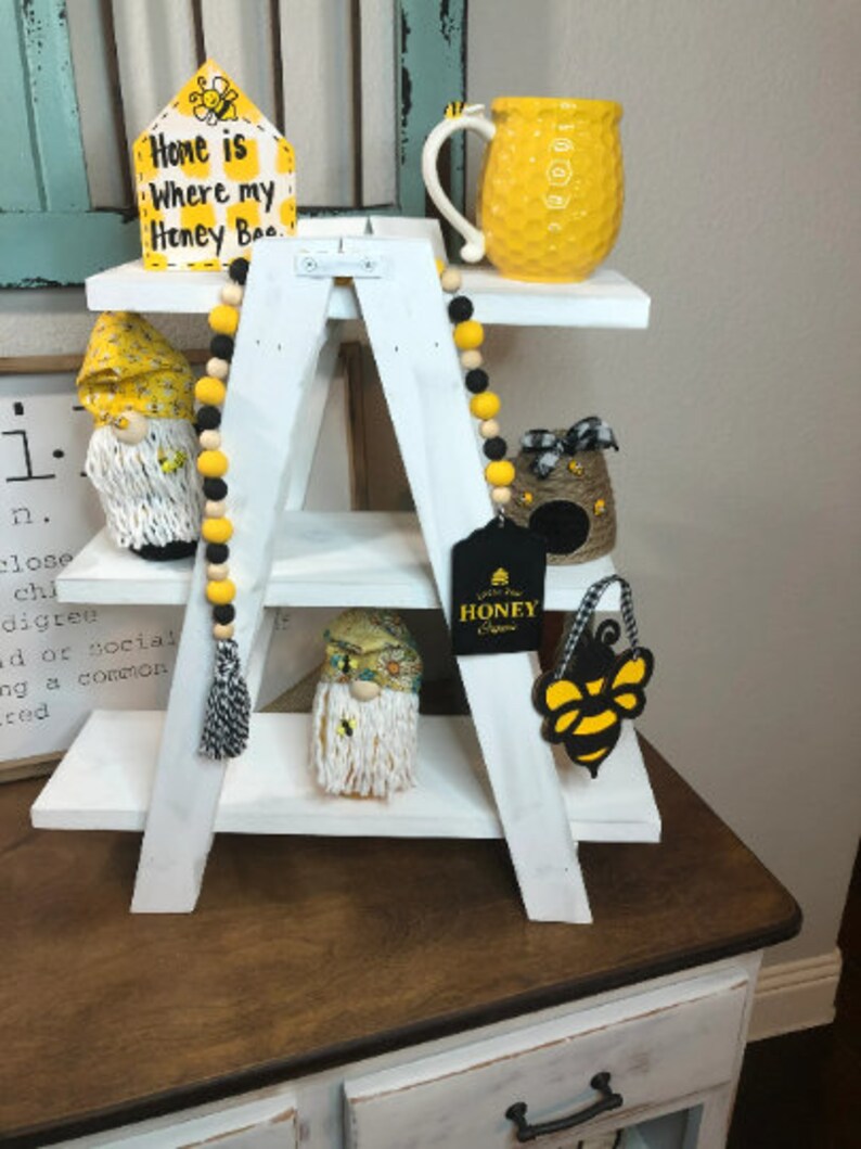 Ladder Tiered Tray Ladder DIY Home Decor Decorate Trays Etsy