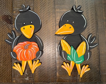 Crows, shelf hangers, DIY