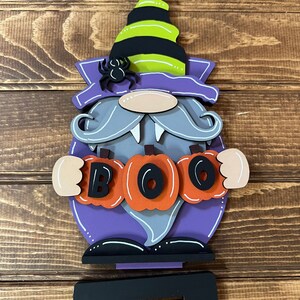 Witch gnome, boo, Halloween, DIY