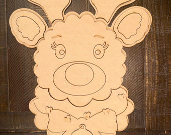 Reindeer Door Hanger, DIY