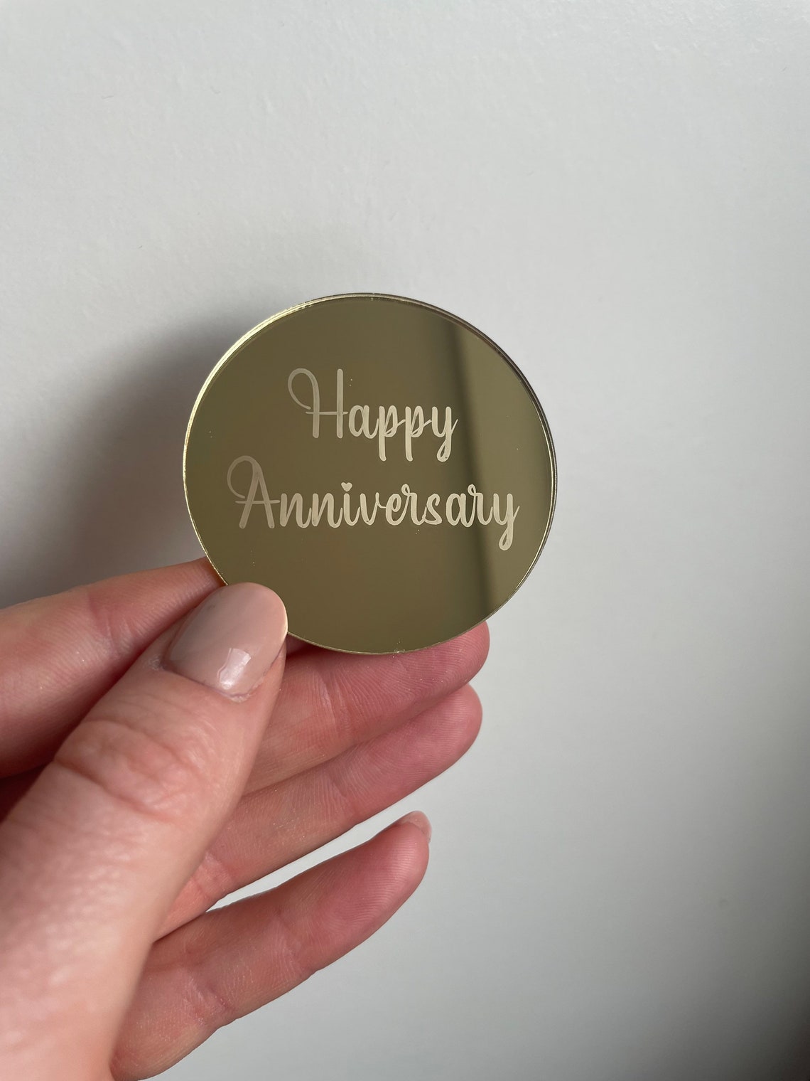 Happy Anniversary Cupcake Topper Cupcake Charm Disc Etsy