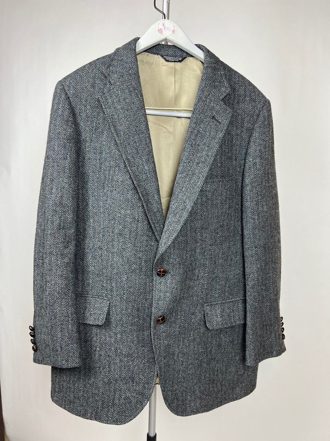 Racquet Club Men's Manx English Tweed Blazer Suit Jacket - Etsy