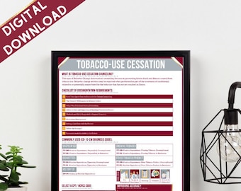 Tobacco Use Cessation | Medical Coding | Digital Download