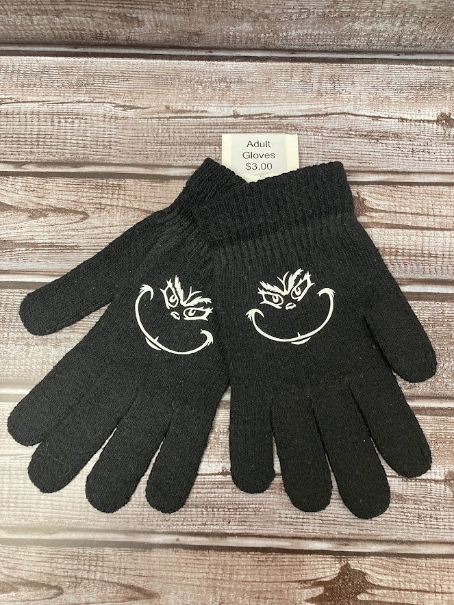 Adult Grinch Gloves