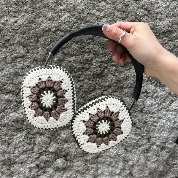 Airpods Max Headphone Covers | Crochet AirPods Max Case | Dainty Flower Design | Handmade