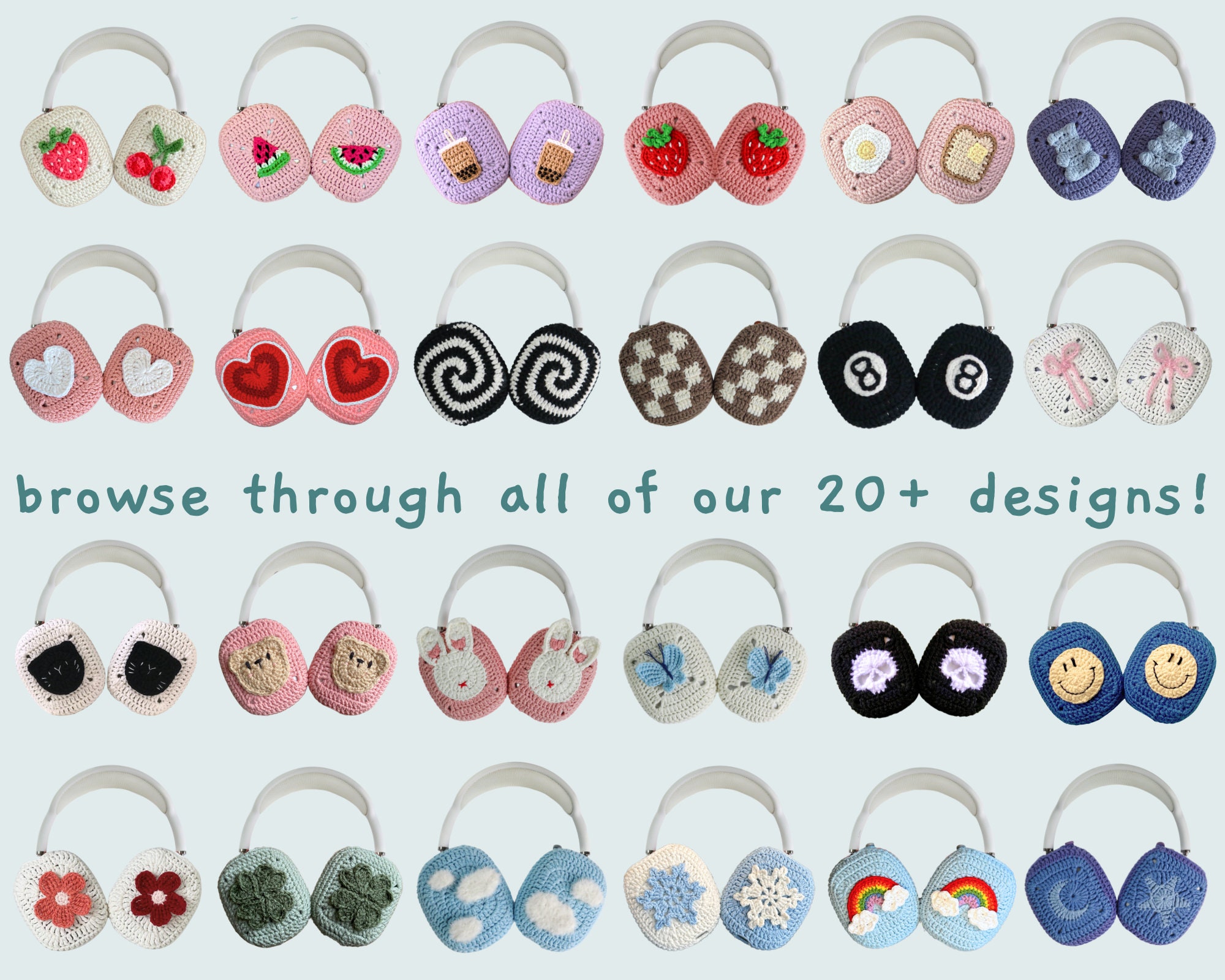 Airpods Max ヘッドフォン カバー | かぎ針編み AirPods Max