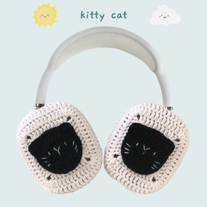 Airpods Max Headphone Covers | Crochet AirPods Max Case | AirPod Max Cover | Single Color with Motif | Handmade